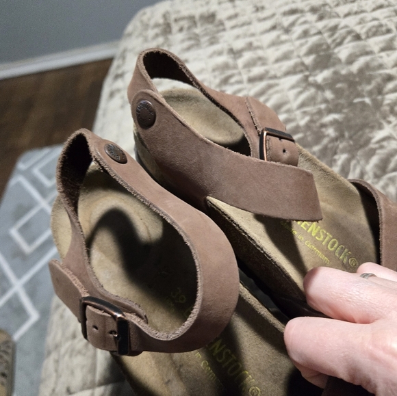 Birkenstock Birki's Rio Birko-Flor Sandals Brown Women 39/8 Narrow Ankle Strap - Picture 3 of 8